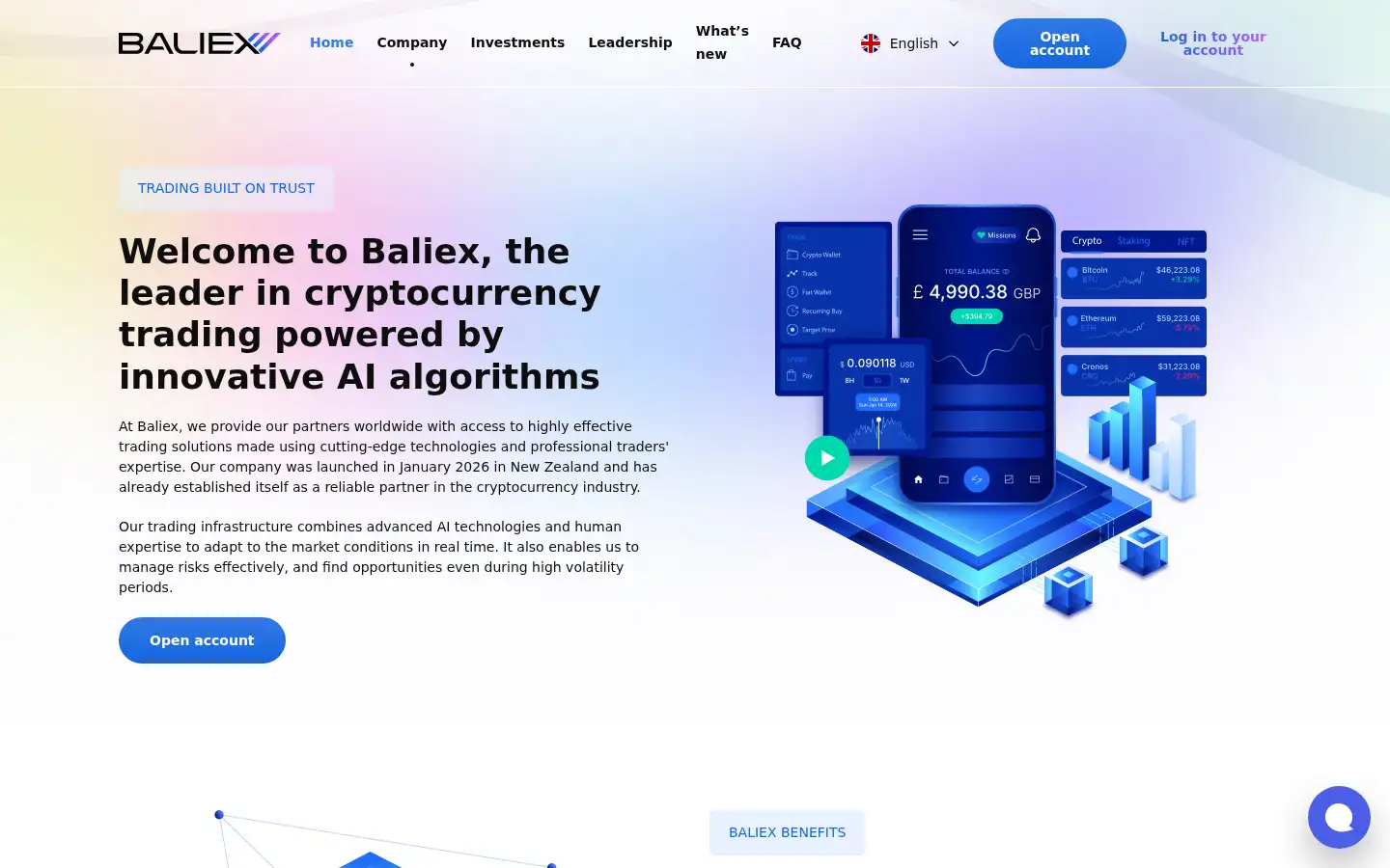 Screenshot of baliex.com