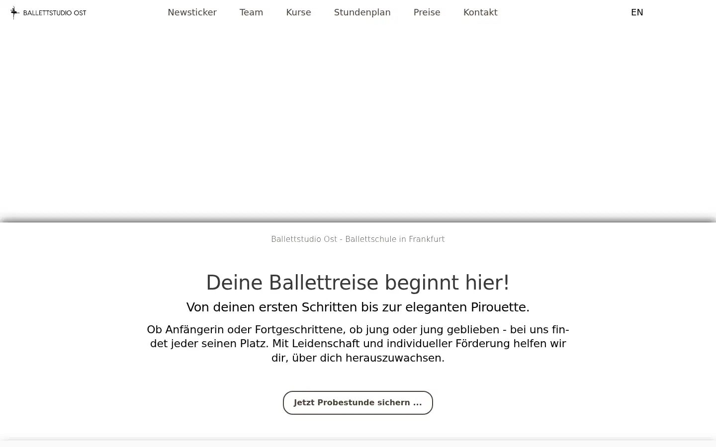 Screenshot of ballettstudio-ost.de