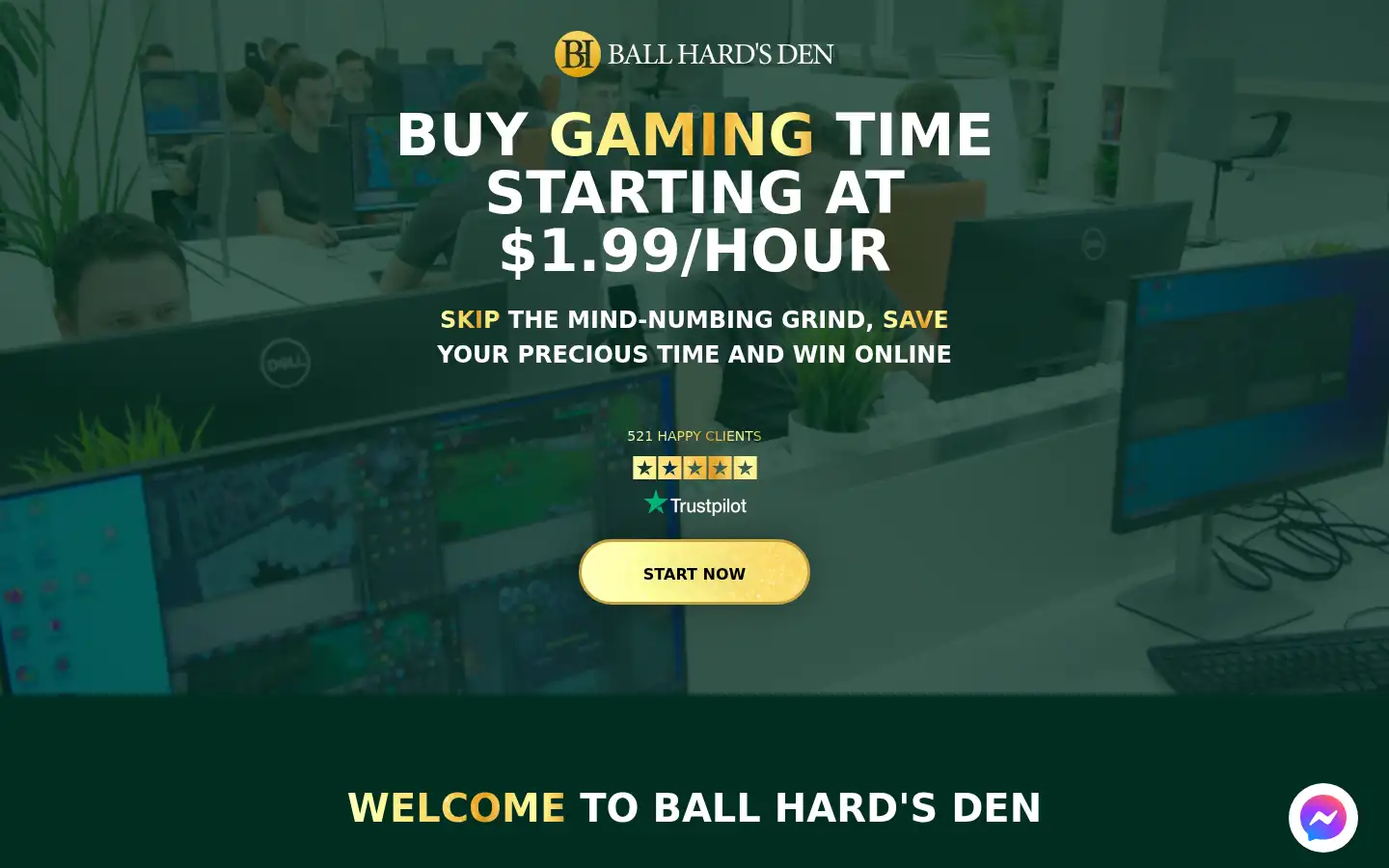 Screenshot of ballhardsden.com