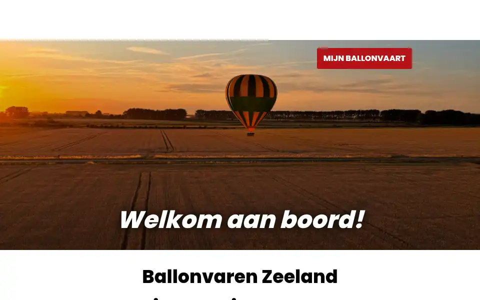 Screenshot of ballonvarenzeeland.nl