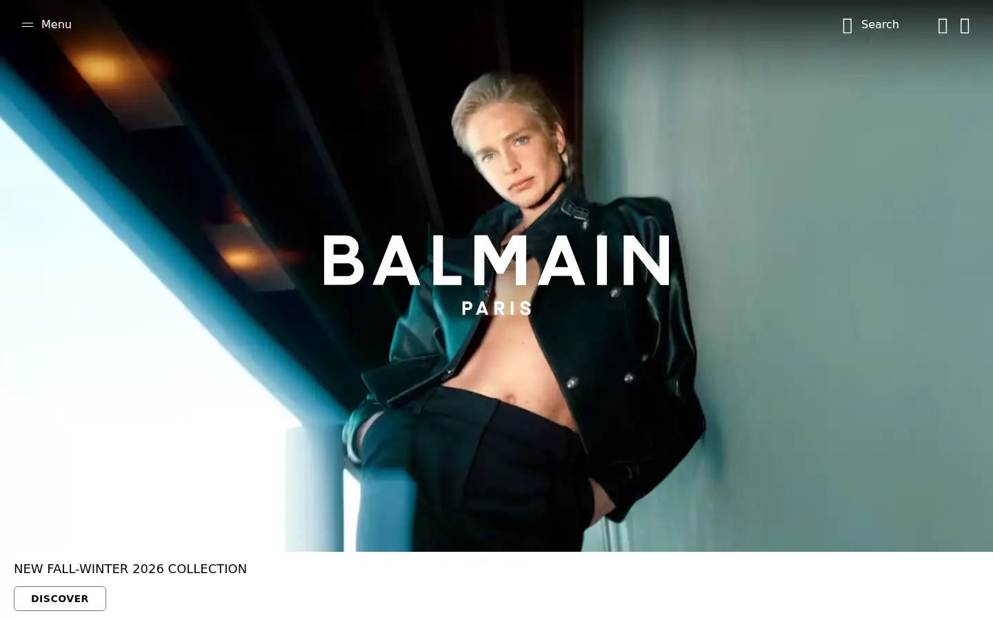 Screenshot of balmain.com