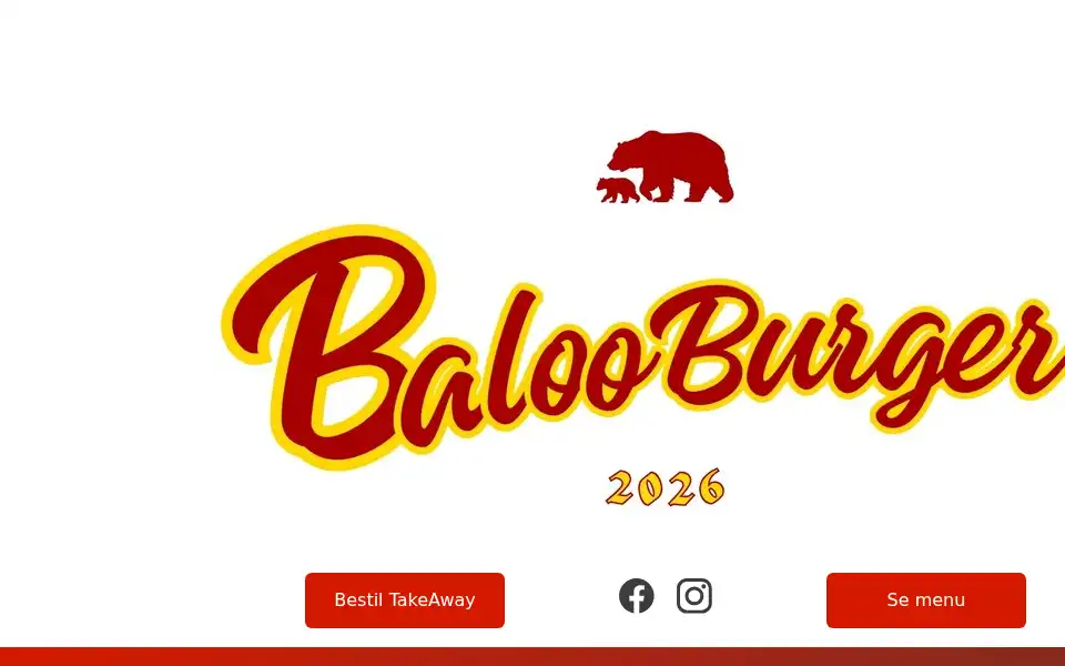 Screenshot of balooburger.dk