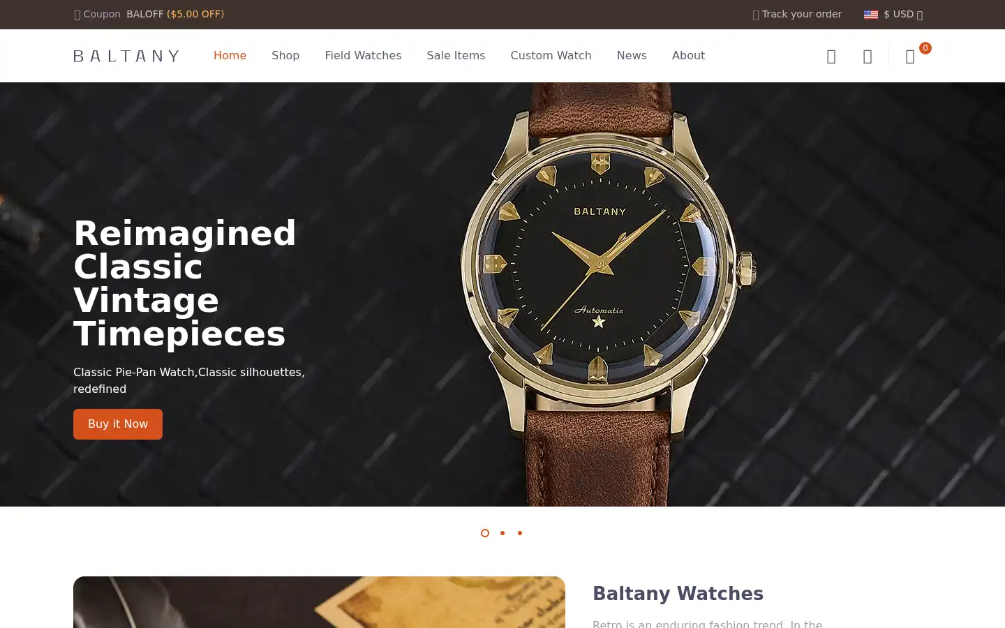 Screenshot of baltany.com