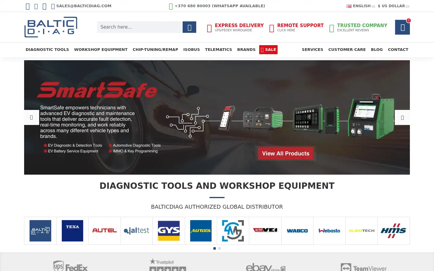 Screenshot of balticdiag.com
