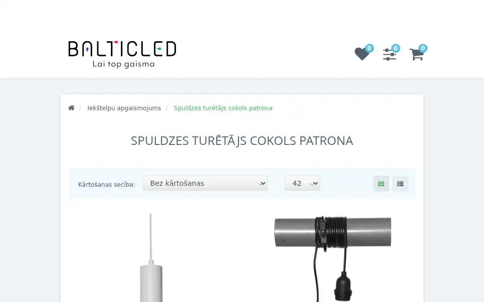 Screenshot of balticled.lv