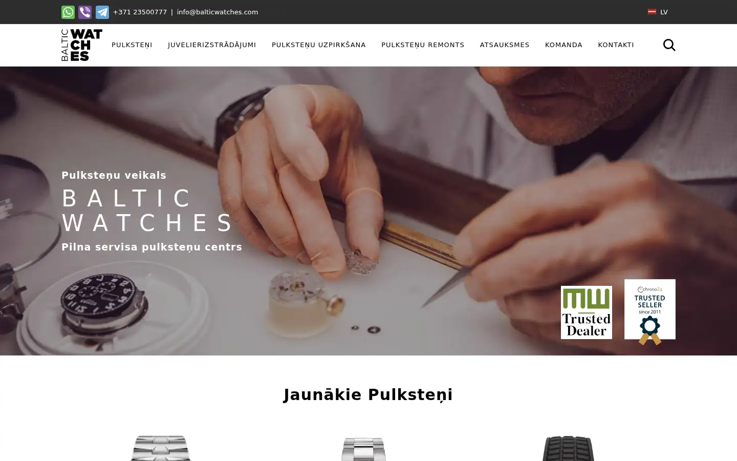 Screenshot of balticwatches.com