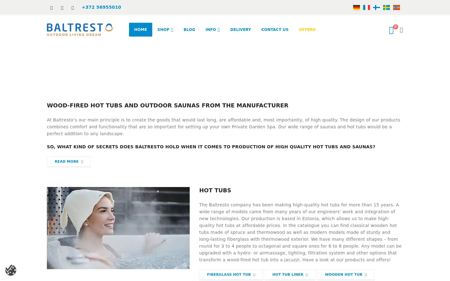 Screenshot of baltresto.com