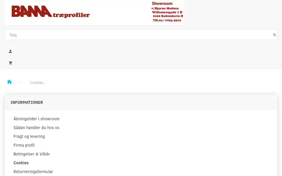 Screenshot of bama.dk