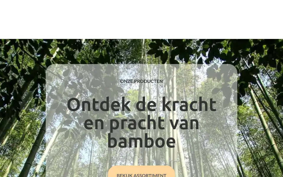 Screenshot of bamboebelgie.be