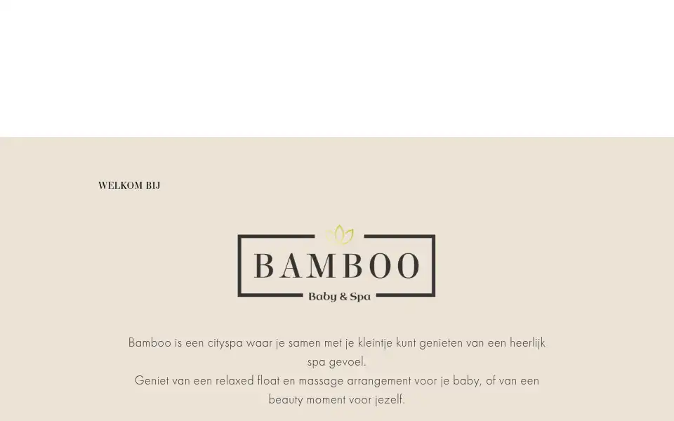 Screenshot of bamboo-spa.nl