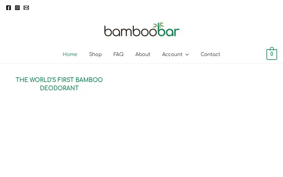 Screenshot of bamboobar.co