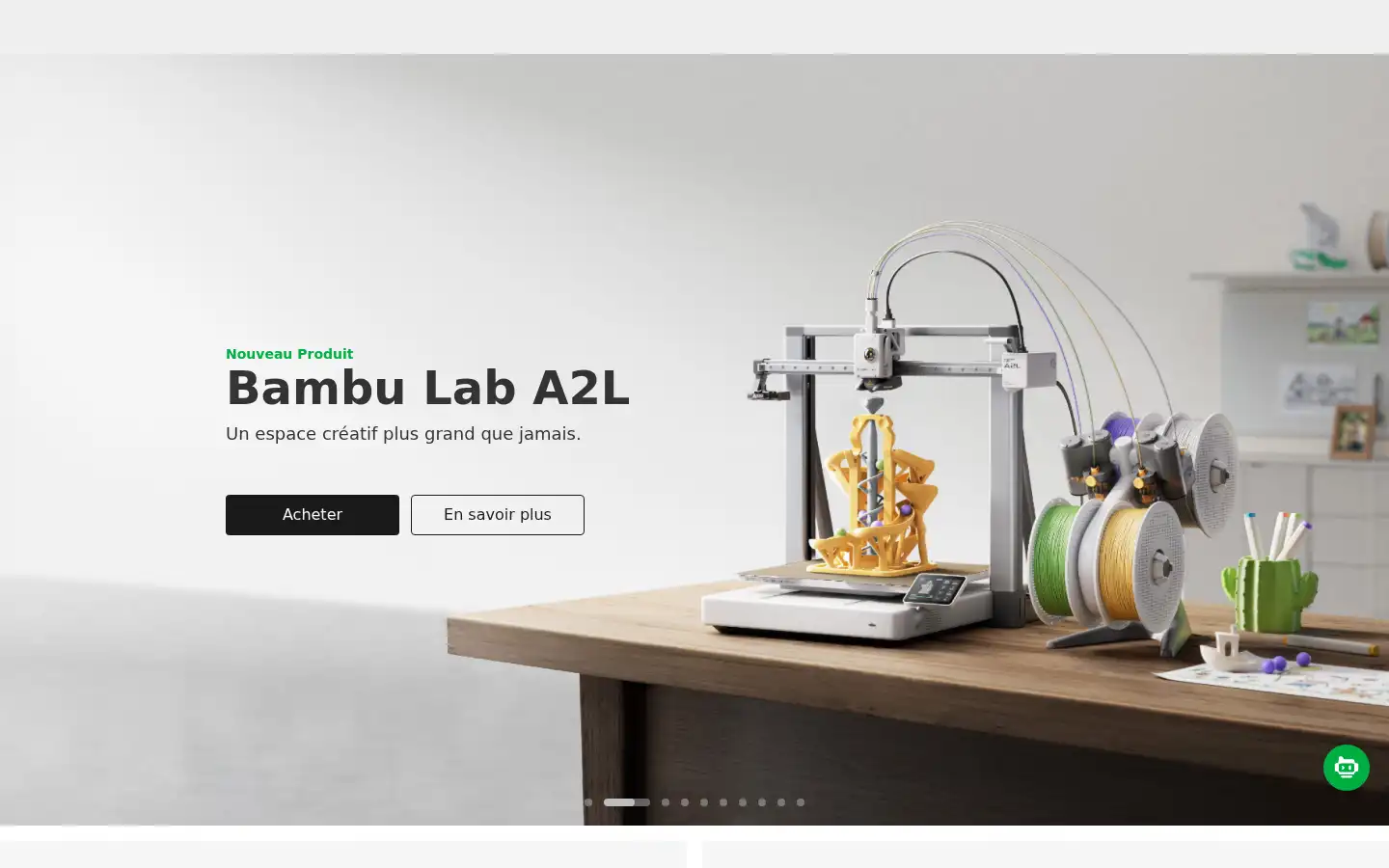 Screenshot of bambulab.com