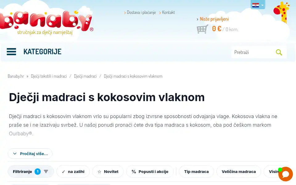 Screenshot of banaby.hr