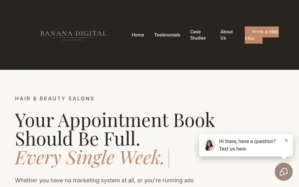 Screenshot of bananadigital.com.au