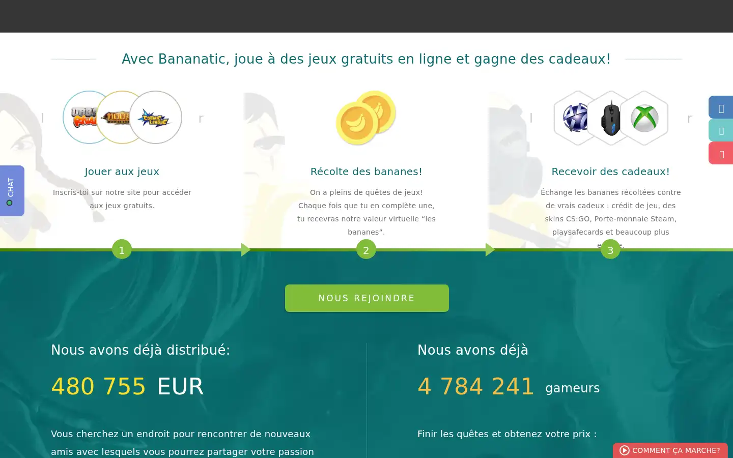 Screenshot of bananatic.com