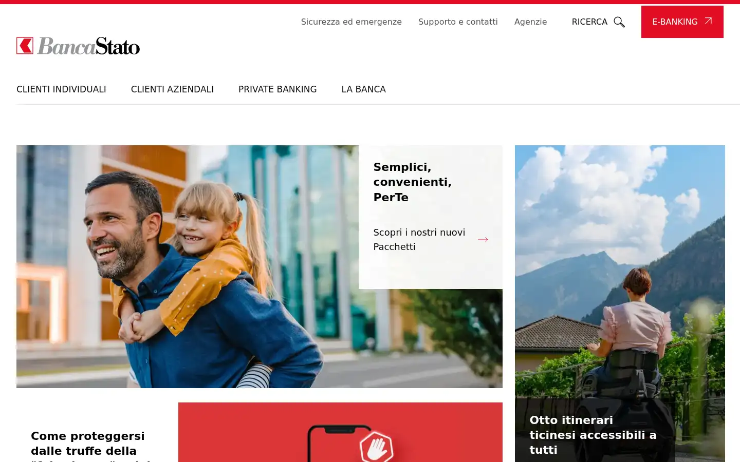 Screenshot of bancastato.ch