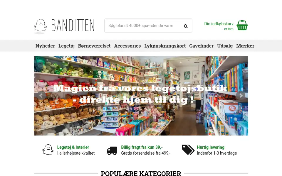 Screenshot of banditten.com