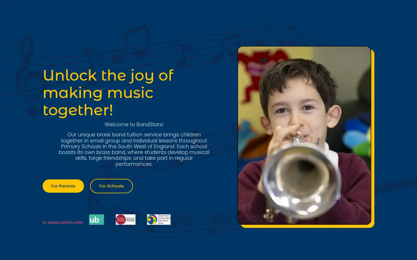 Screenshot of bandstars.co.uk