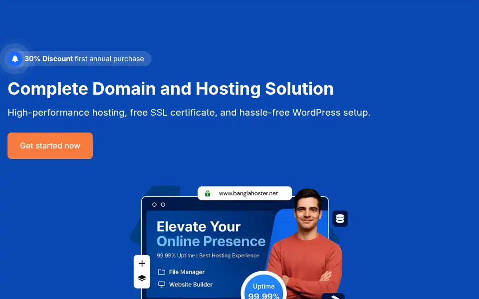 Screenshot of banglahoster.net