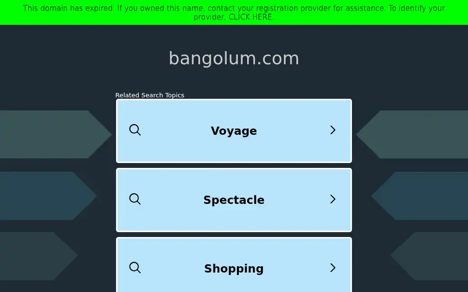 Screenshot of bangolum.com