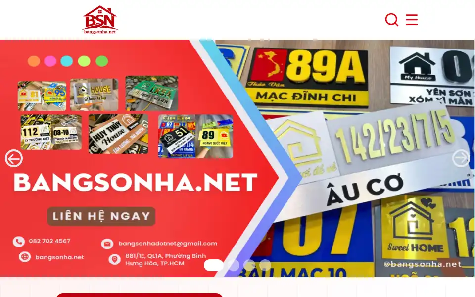 Screenshot of bangsonha.net