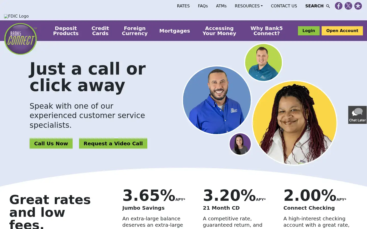 Screenshot of bank5connect.com