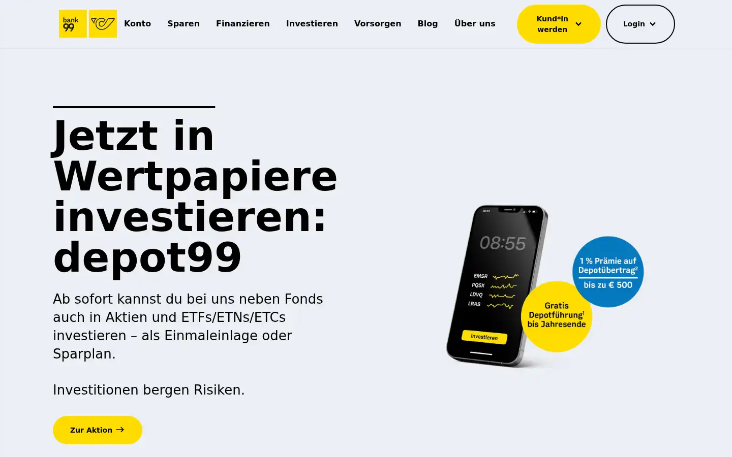 Screenshot of bank99.at