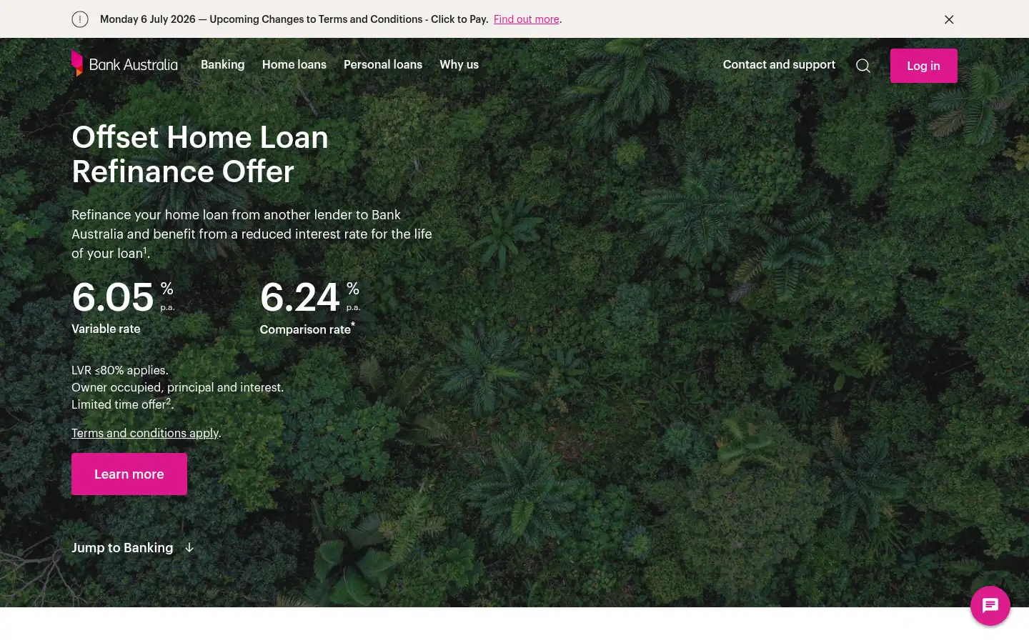 Screenshot of bankaust.com.au