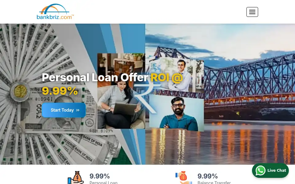 Screenshot of bankbriz.com