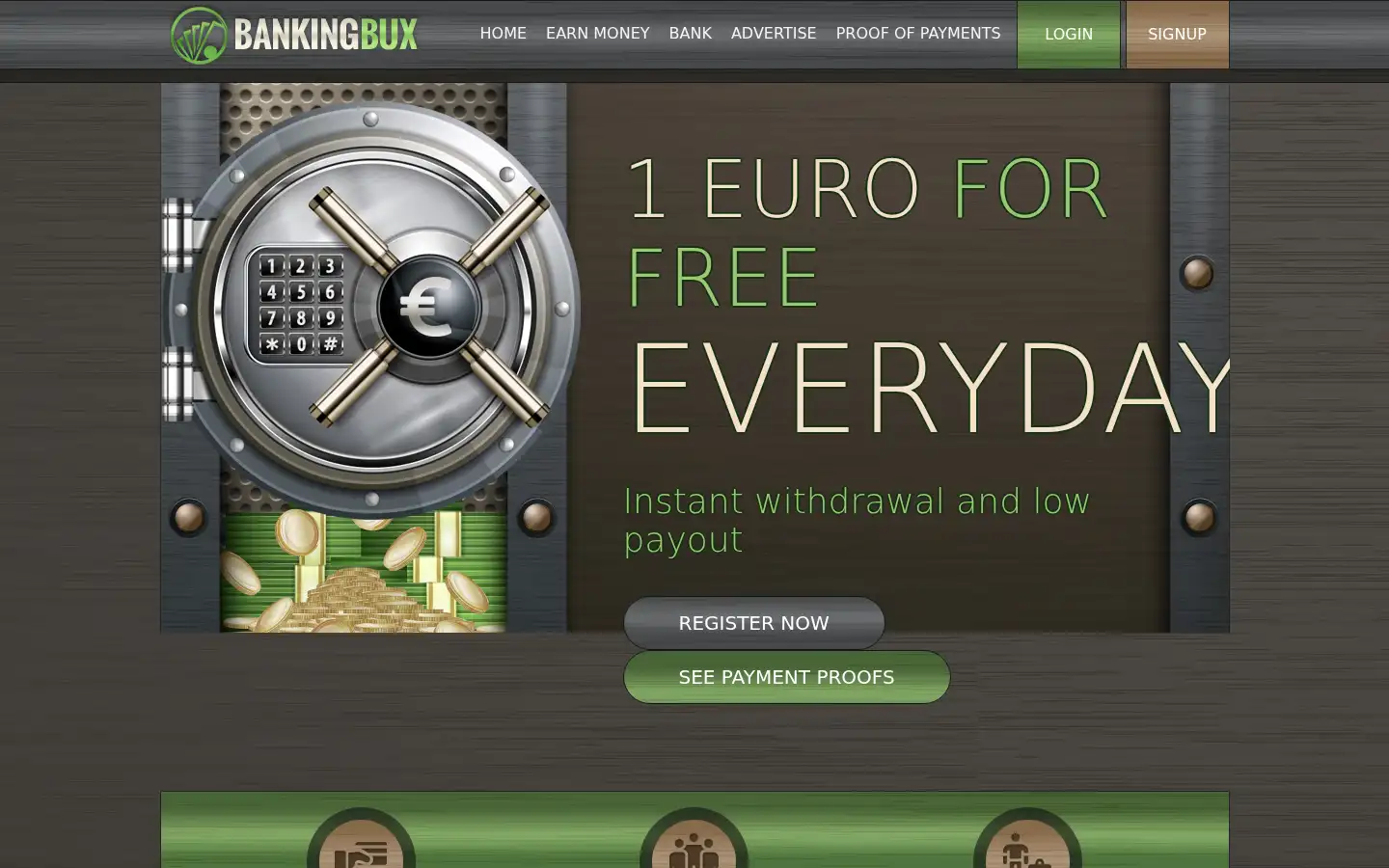Screenshot of bankingbux.com