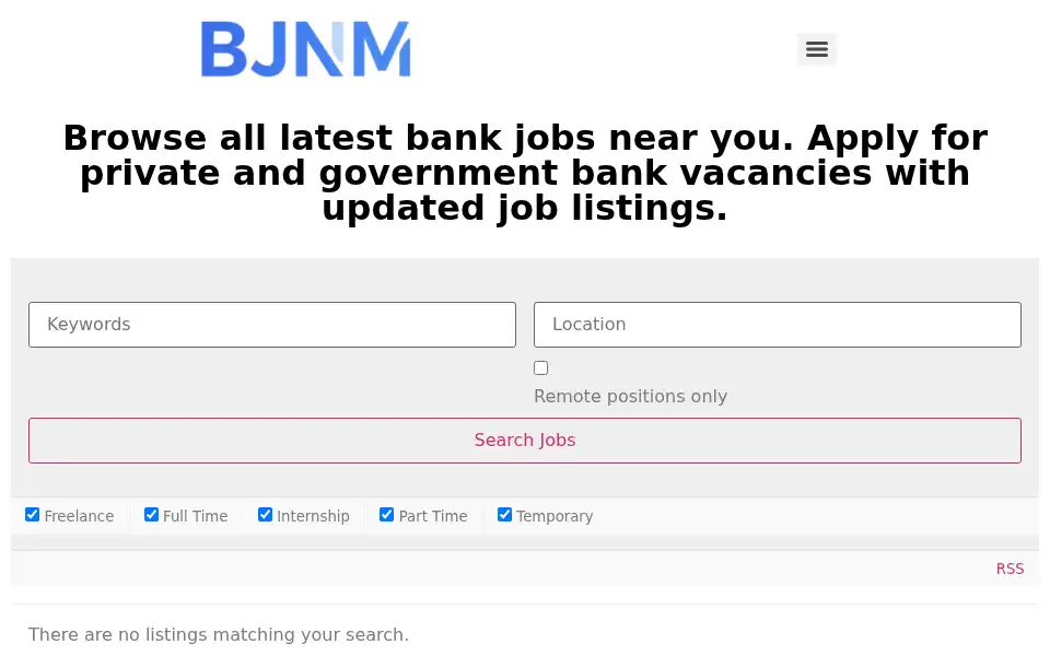 Screenshot of bankjobsnearme.com