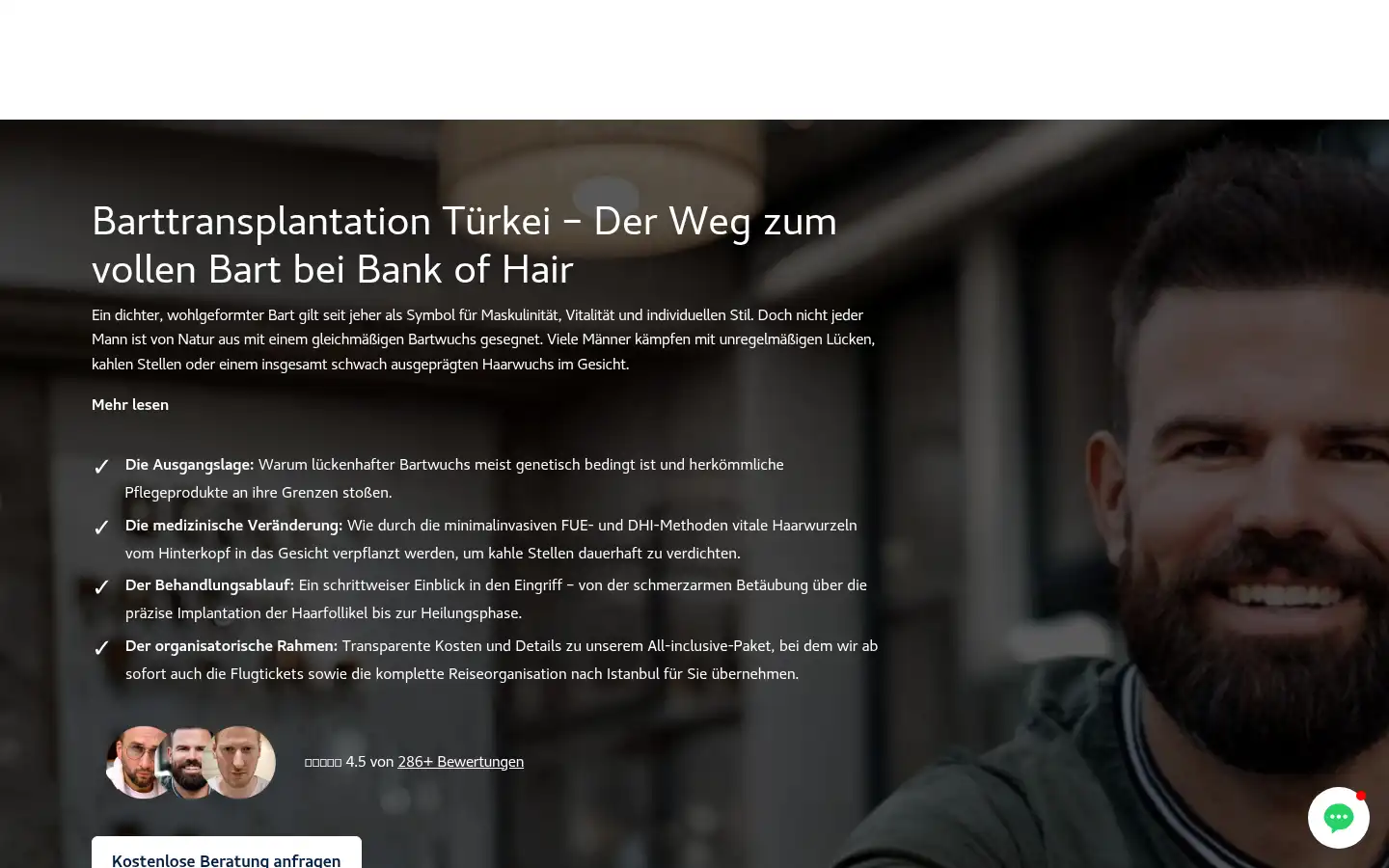Screenshot of bankofhair.de