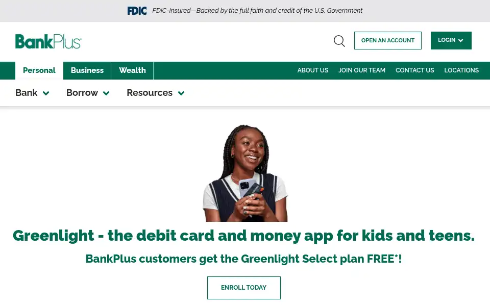 Screenshot of bankplus.net