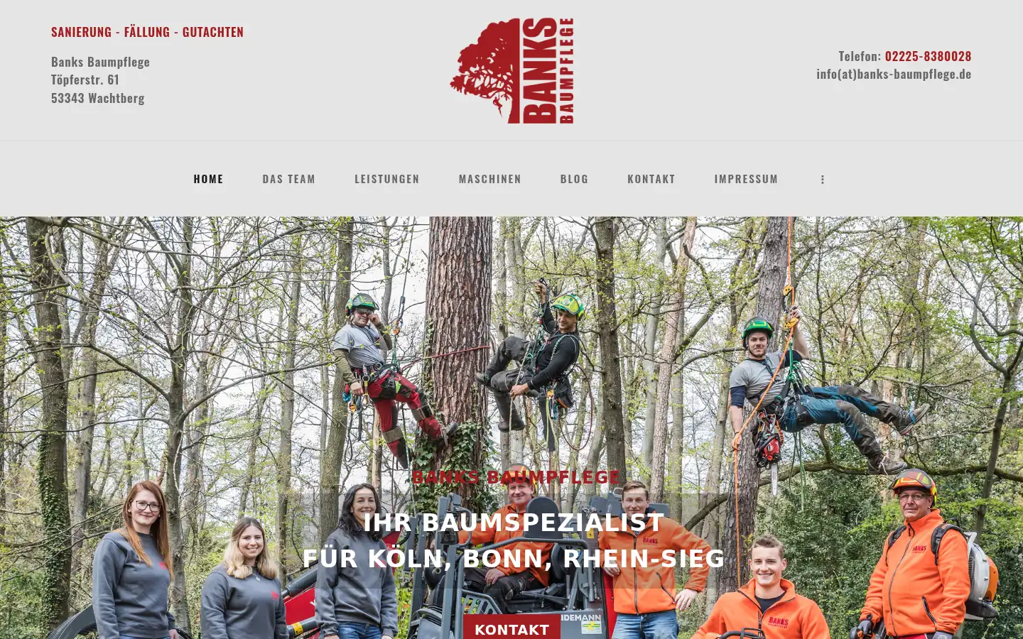 Screenshot of banks-baumpflege.de