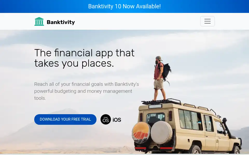 Screenshot of banktivity.com