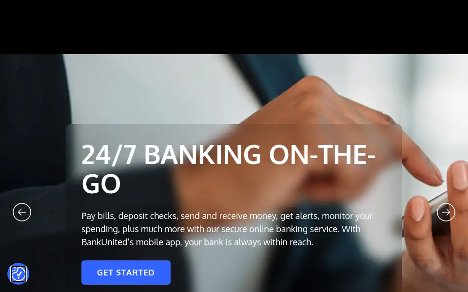 Screenshot of bankunited.com