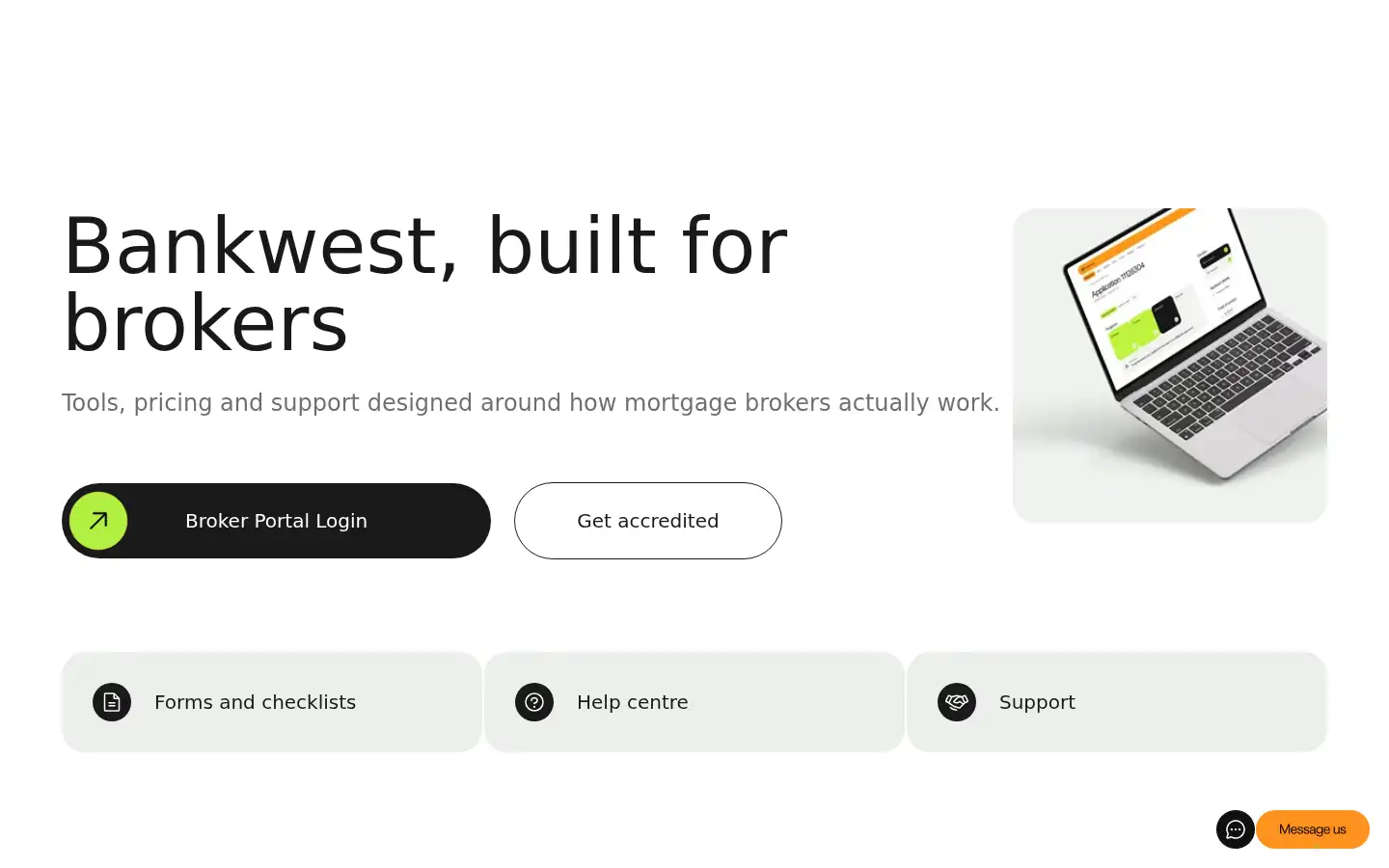 Screenshot of bankwest.com.au
