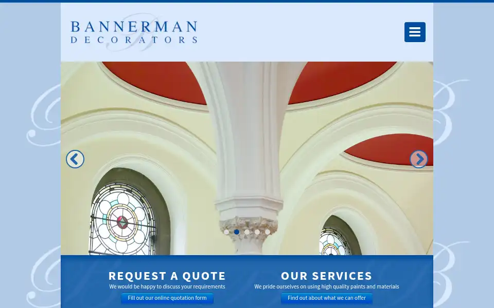 Screenshot of bannermandecorators.co.uk