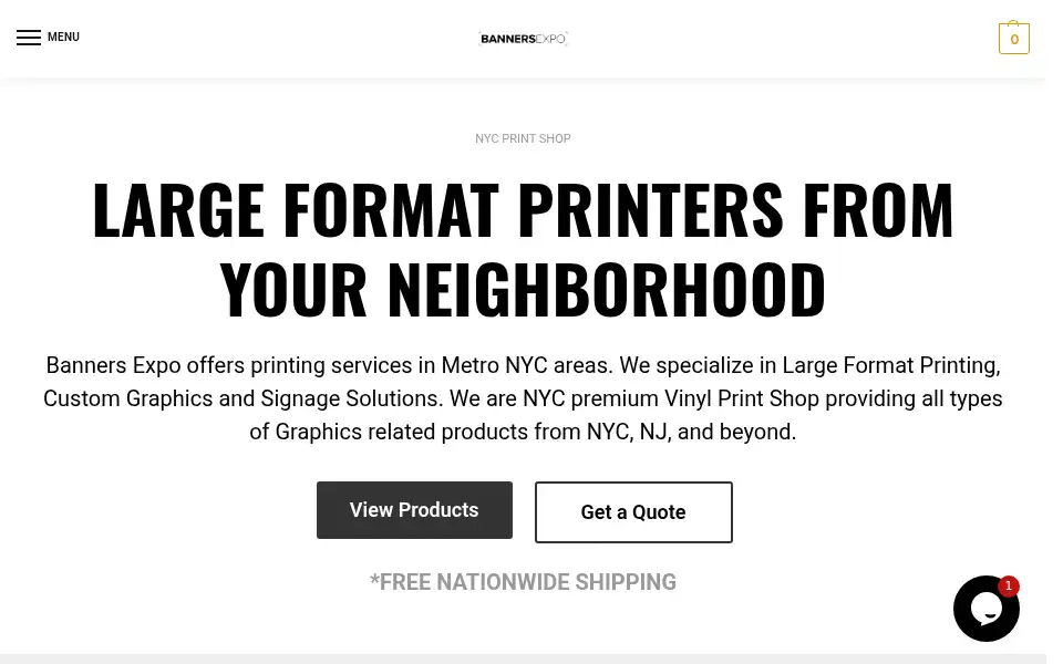 Screenshot of bannersexpo.com