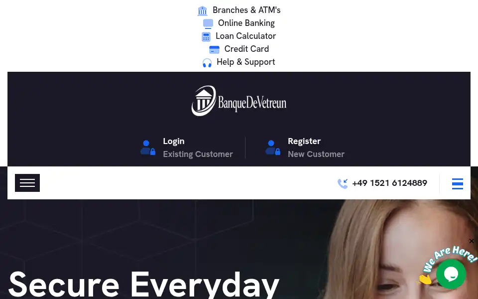 Screenshot of banquedevetreun.org