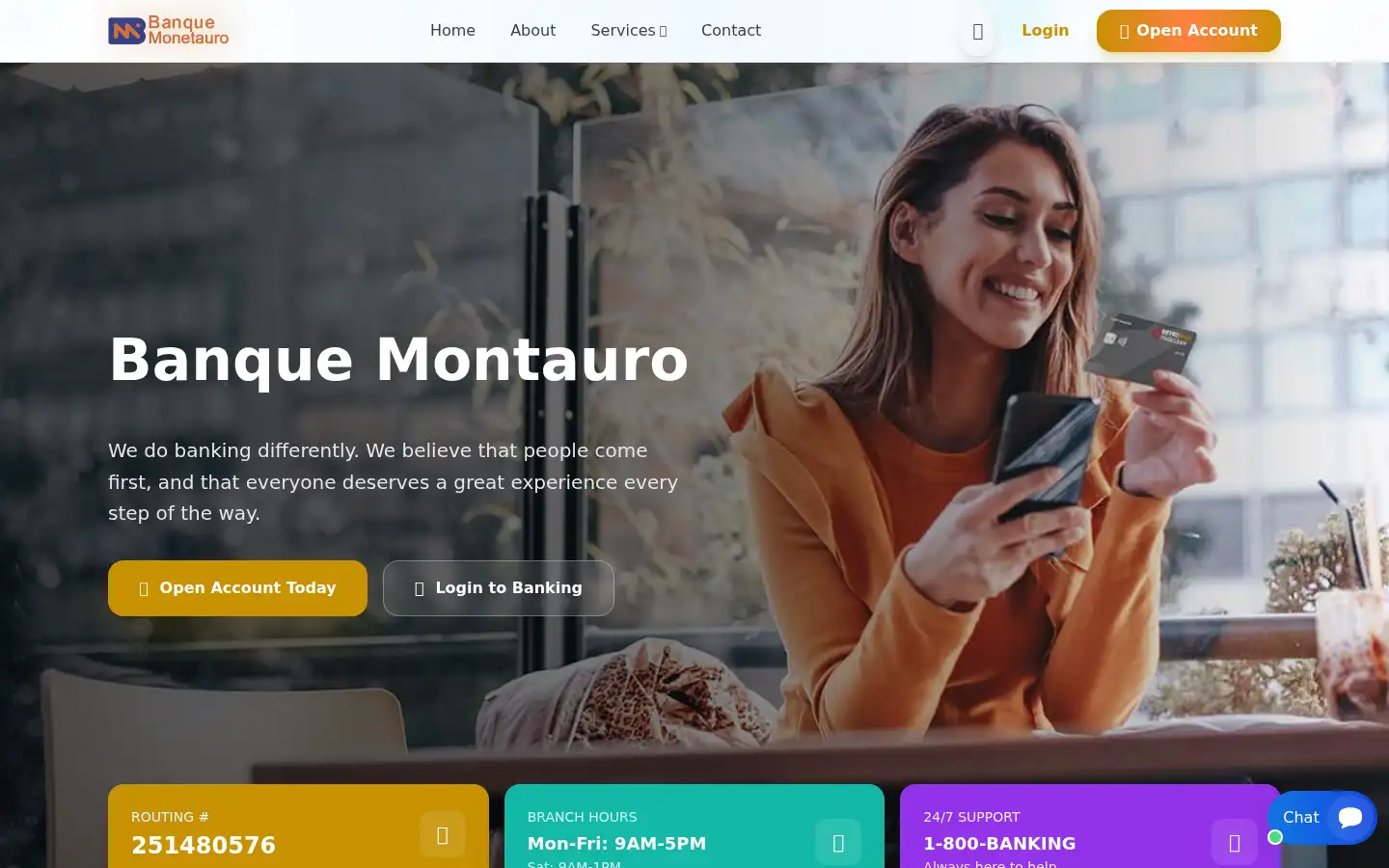 Screenshot of banquemontauro.com