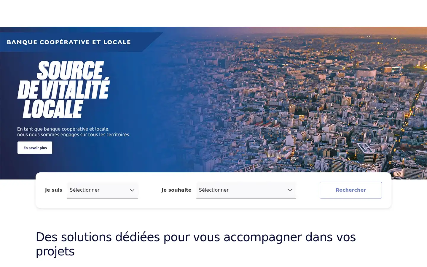 Screenshot of banquepopulaire.fr