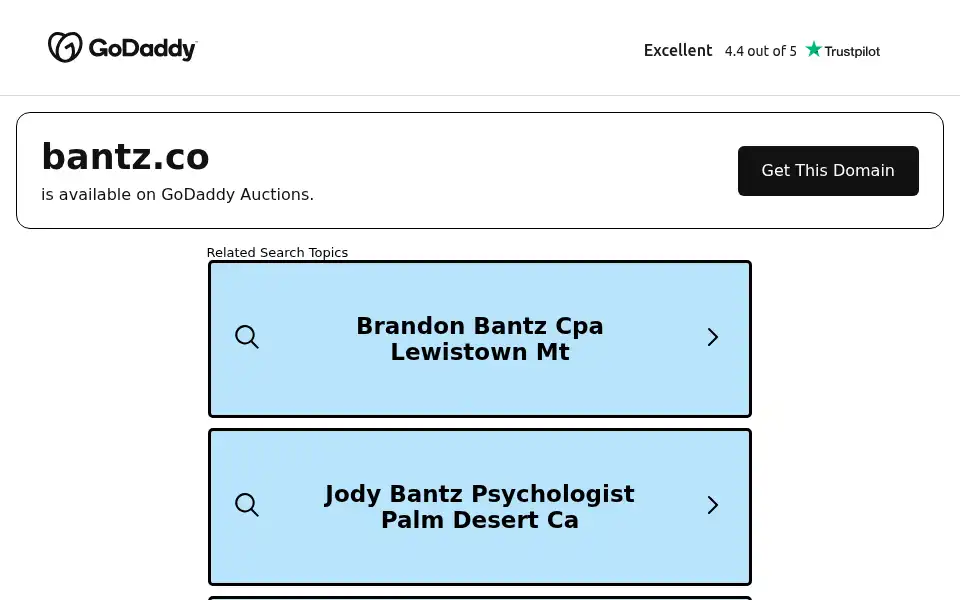 Screenshot of bantz.co