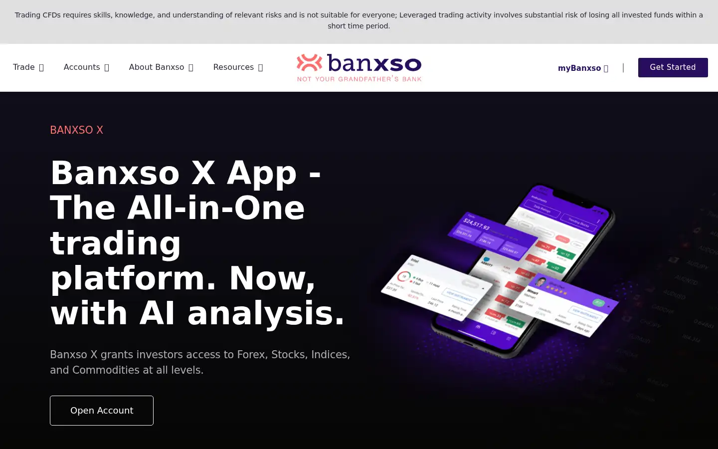 Screenshot of banxso.com