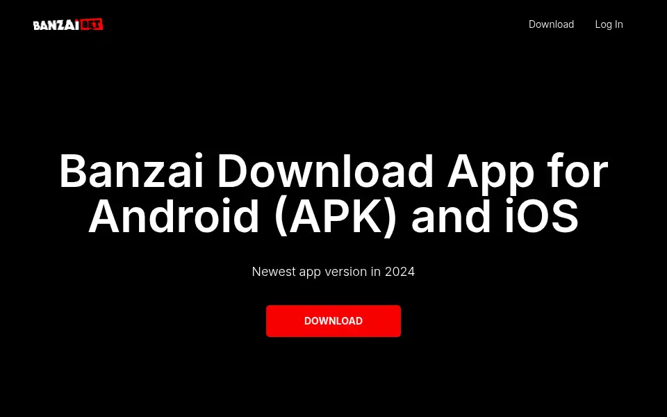 Screenshot of banzaidownload.com
