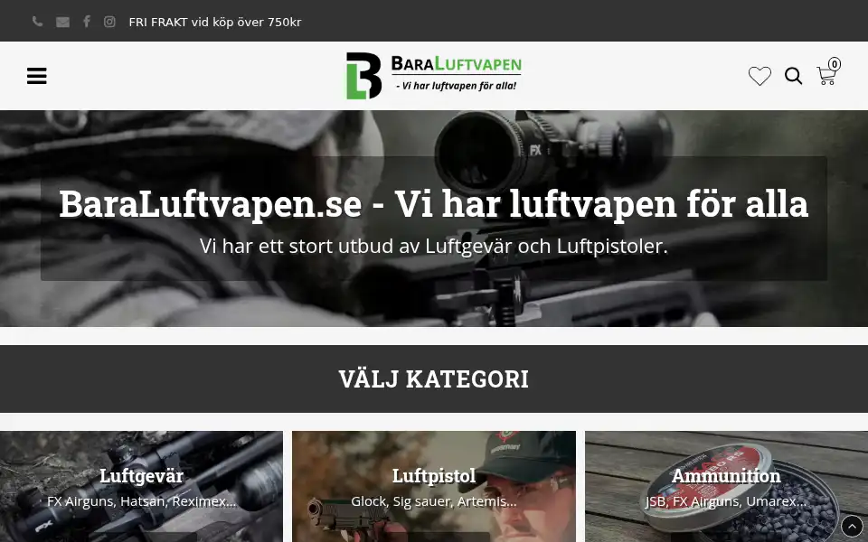 Screenshot of baraluftvapen.se
