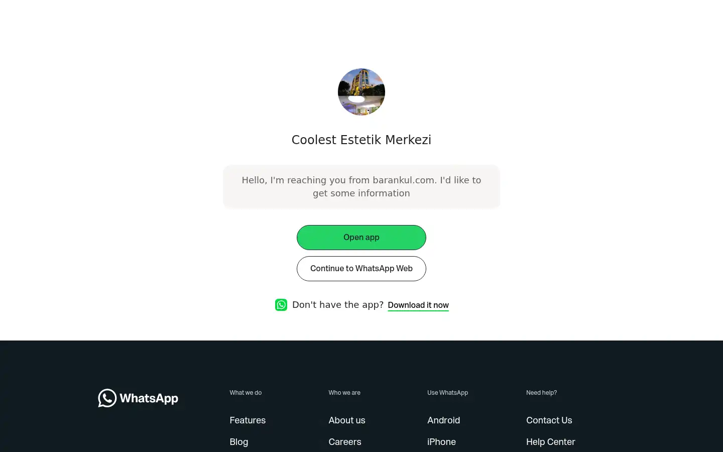 Screenshot of barankulclinic.com