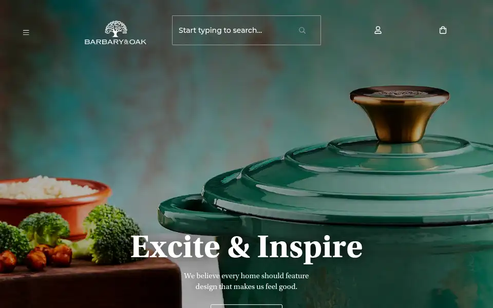 Screenshot of barbaryandoak.co.uk