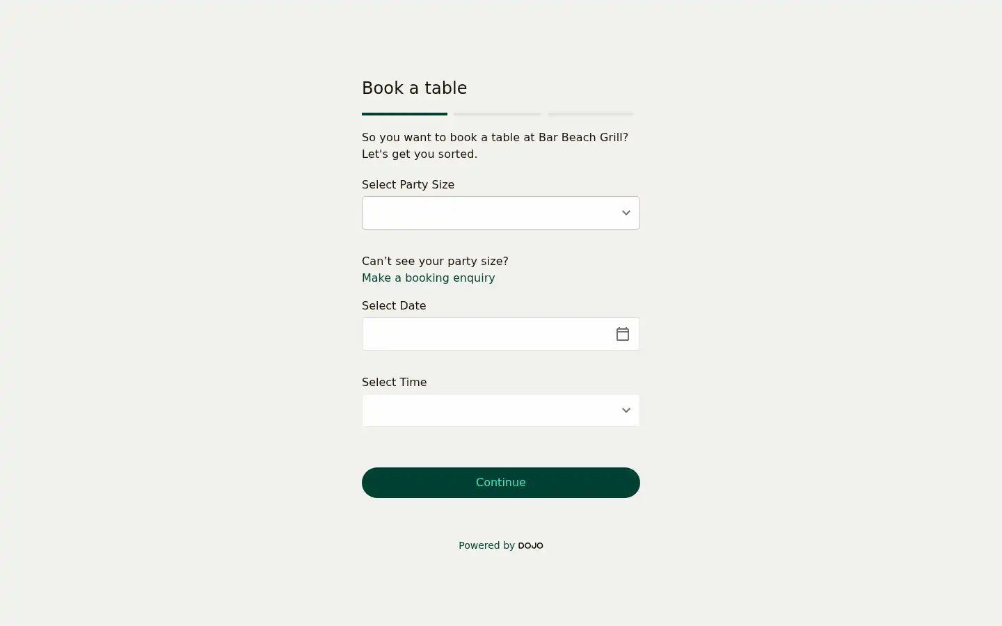 Screenshot of barbeachgrill.com