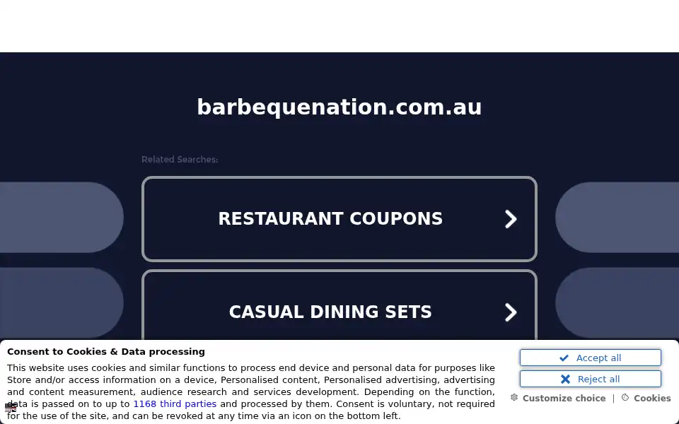 Screenshot of barbequenation.com.au